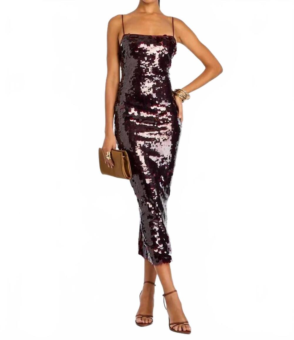 NEW RETROFETE alana dress in port